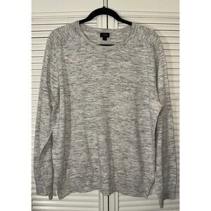 J.Crew Linen Blend Lightweight Marled Knit Pullover Crewneck Sweater Size‎ XL